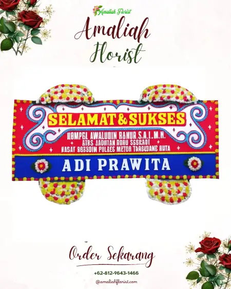 Papan Bunga Ucapan Selamat Tirtomartani
